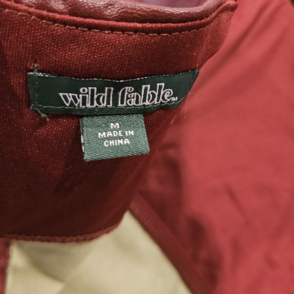 Wild Fable Rust Leather Dress - Picture 3 of 5